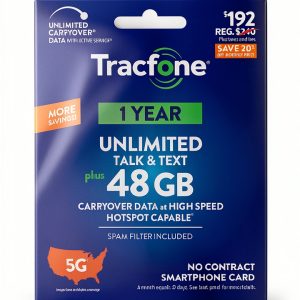 Tracfone 48GB Data Plan Prepaid Cell Phone Minutes-0