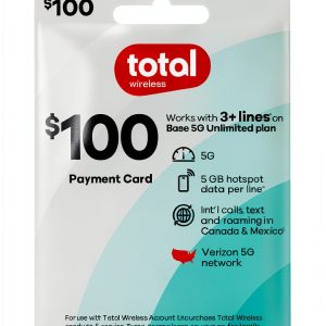 Total Wireless $100 Prepaid Card for Unlimited Plan-0