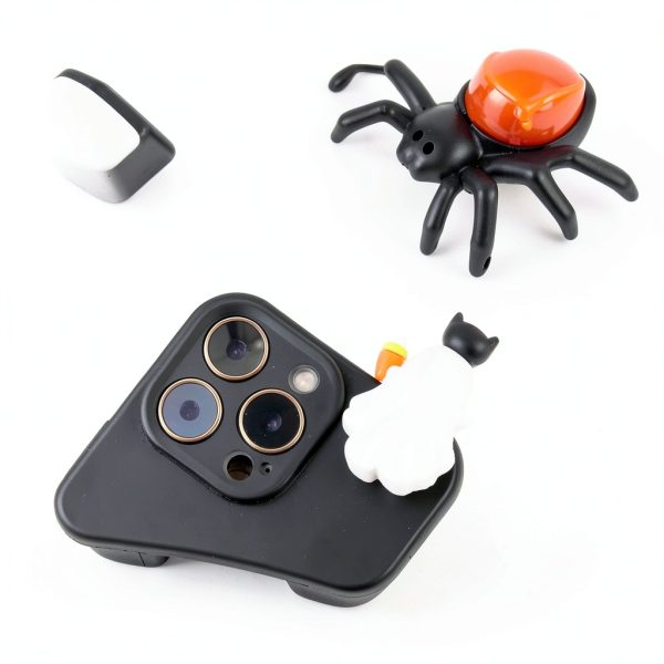 Halloween Phone Topper Ghost Pumpkin Duo-1