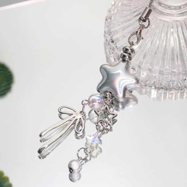 Silver Star Phone Charm for Women-3