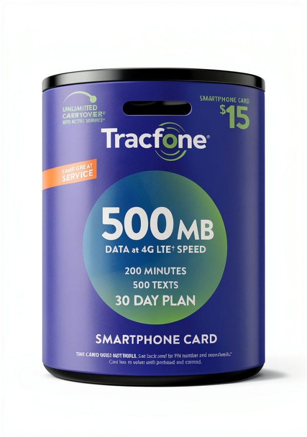 Tracfone Smartphone 500 MB Data Plan-0