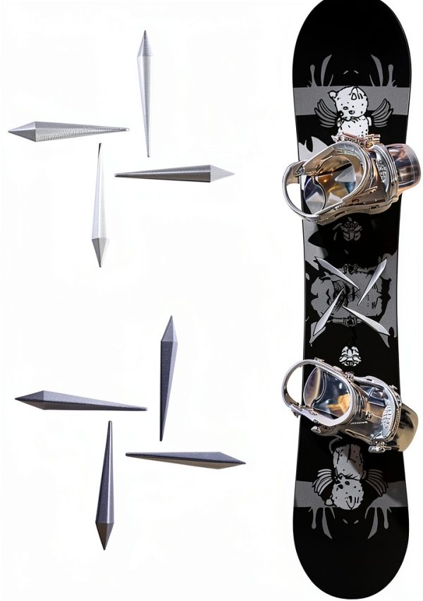 Snowboard Stomp Pad NOKOGMT Plastic Grip Set-0