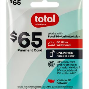 Total Wireless $65 Prepaid Card Payment Value-0
