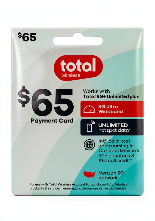 Total Wireless $65 Prepaid Card Payment Value-0