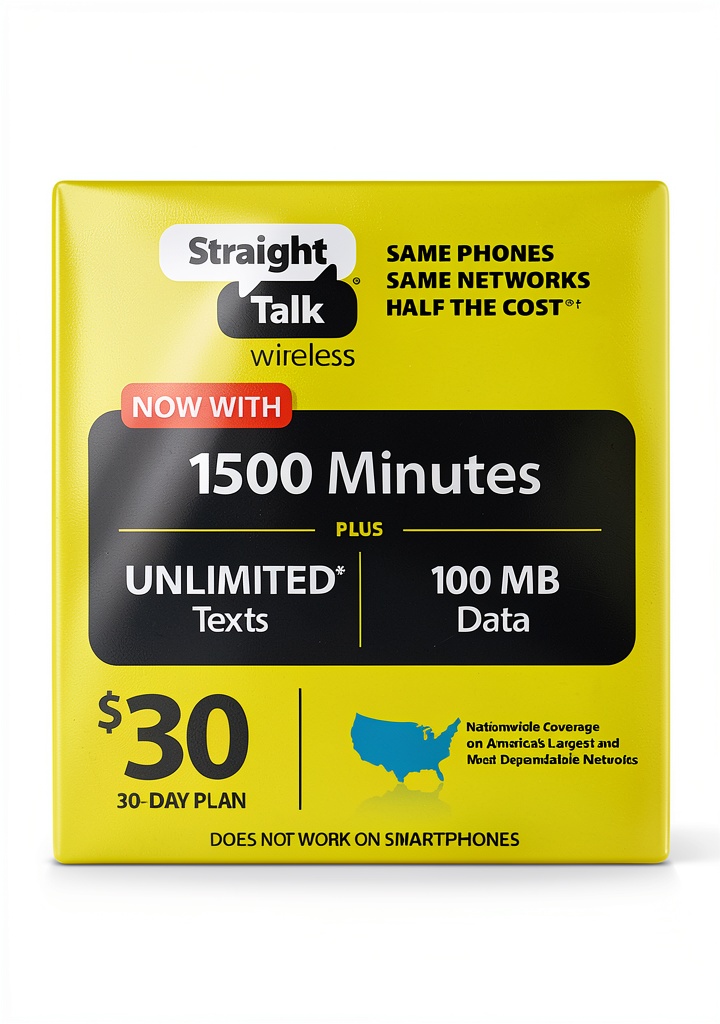 Installing Straight Talk Wireless Cell Phone Minutes on a wooden desk