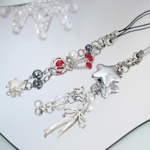 Silver Star Phone Charm for Women-1
