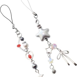 Silver Star Phone Charm for Women-0
