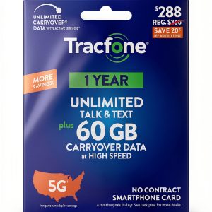 Tracfone 5G Prepaid Unlimited Talk Text 60GB-0