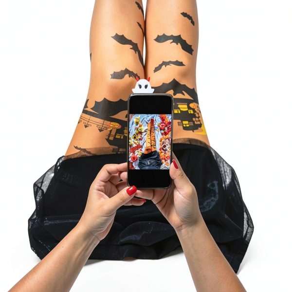 Halloween Phone Topper Ghost Pumpkin Duo-5