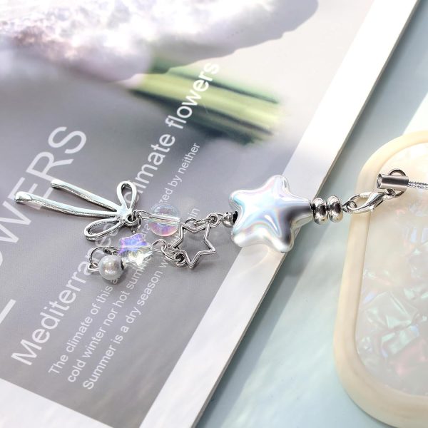 Silver Star Phone Charm for Women-6
