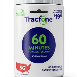 Tracfone Prepaid Phone Card 60 Min 90 Day Plan-0