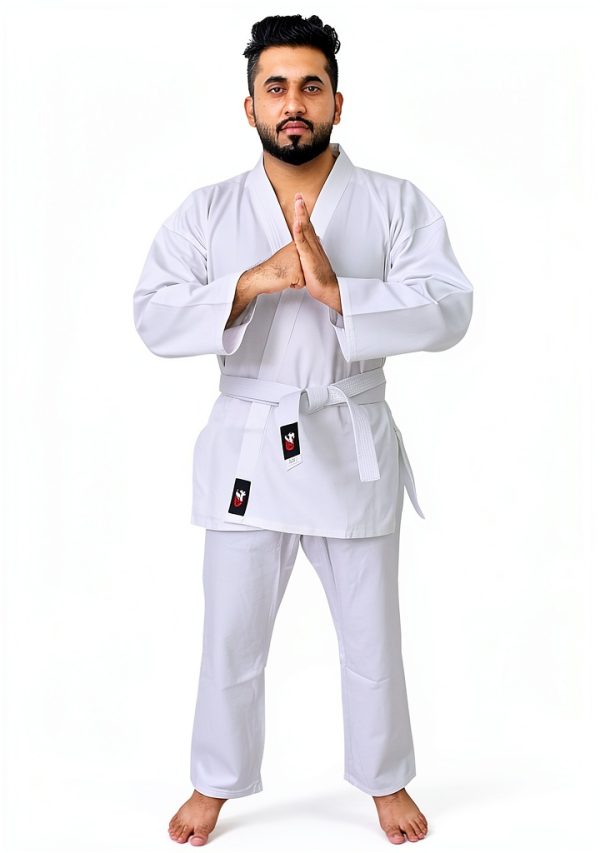 G4 VISION Karate Suit Set for Men White 3/160cm-3