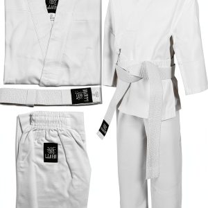 IntelliFun Karate Uniform White Unisex Fit-0