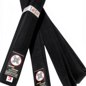 Ronin Black Martial Arts Belt 100% Cotton 3 Size-0