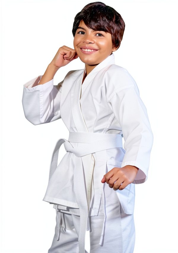 IntelliFun Karate Uniform White Unisex Fit-2