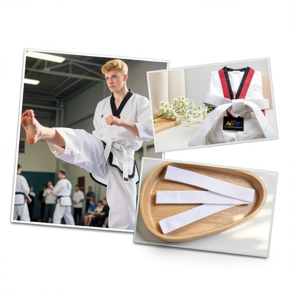 FANBODTA Karate Belt White 220cm Unisex-5