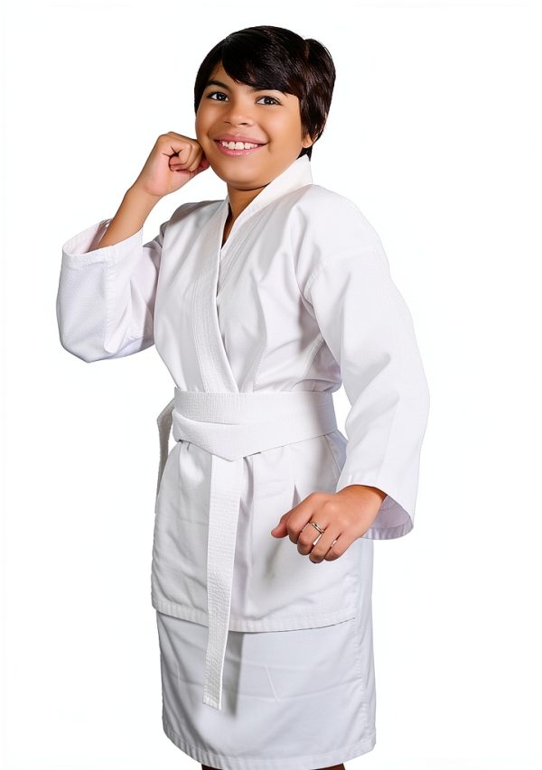 IntelliFun Karate Uniform White Unisex Fit-1