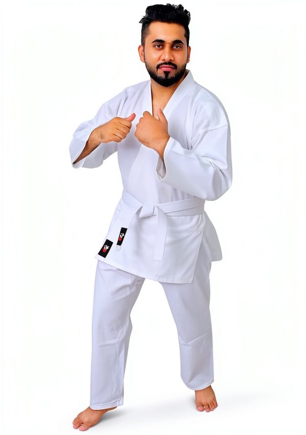 G4 VISION Karate Suit Set for Men White 3/160cm-4