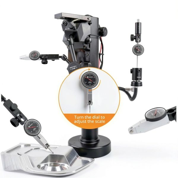 Neoteck Dial Test Indicator NTK281 0-0.03" with 132lb Magnetic Base-1