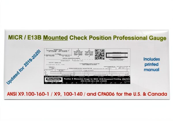 Elfring Fonts MICRgauge Check Verification Gauge ANSI Compliant-5