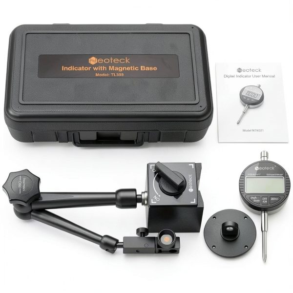 Digital Dial Indicator Neoteck NTK Model with 176lb Magnetic Base-6