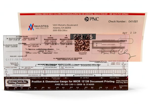 Elfring Fonts MICRgauge Check Verification Gauge ANSI Compliant-4