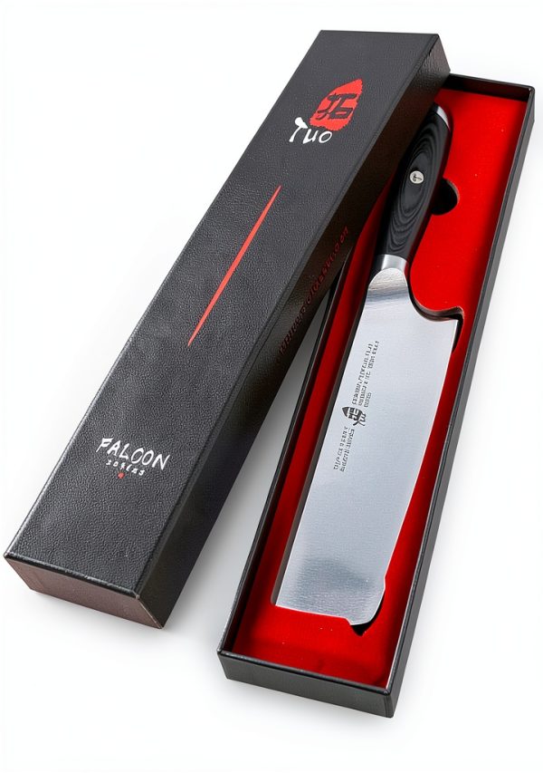 Nakiri Knife TUO 6.5" Sharp Vegetable Knife with Pakkawood Handle-5