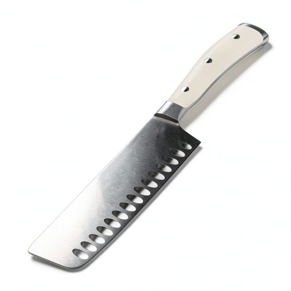 Wusthof Classic Ikon Creme 7" Hollow Edge Nakiri Knife - Carbon Steel-1