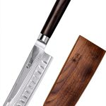 Nakiri Knife Cangshan HAKU 5-Inch X7 Damascus Steel Blackwood Handle-0