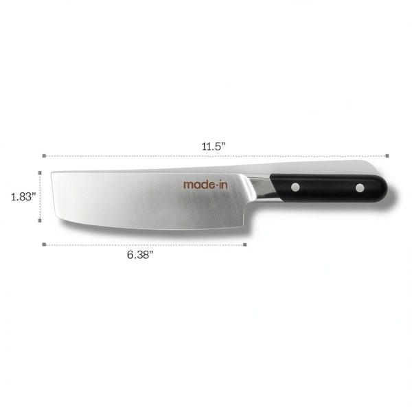 Nakiri Knife Made In 6 inch Full Tang Truffle Black Handle-3