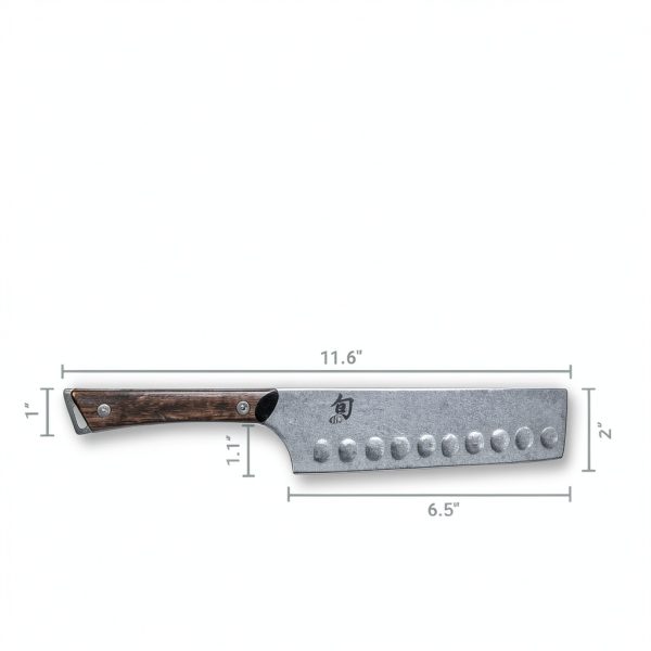 Shun Kanso 6.5 Inch Hollow Ground Nakiri Knife Silver-4
